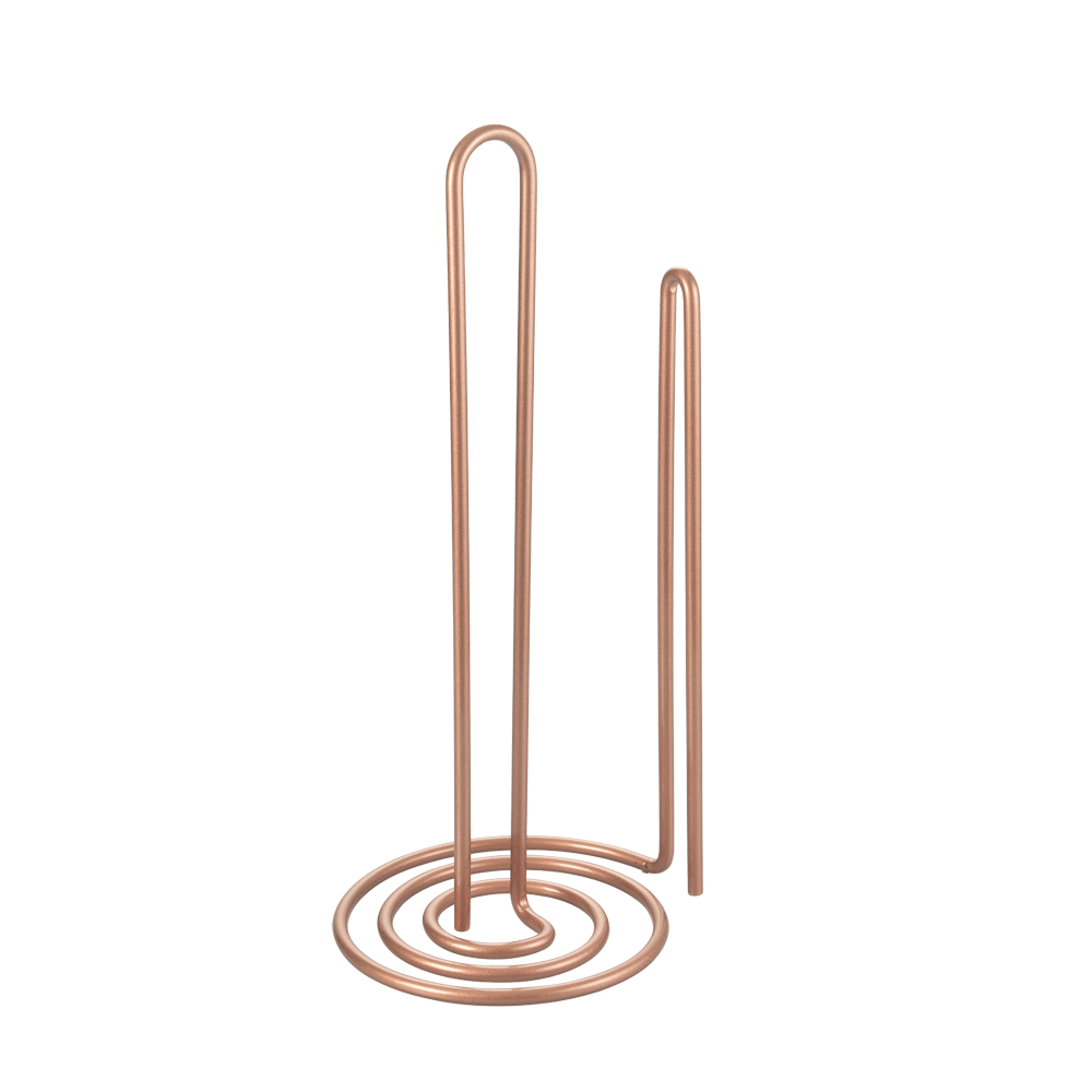 Metaltex Polytherm Copper Coating Vertical Kitchen Paper Holder, Carded, 15X12 Cm