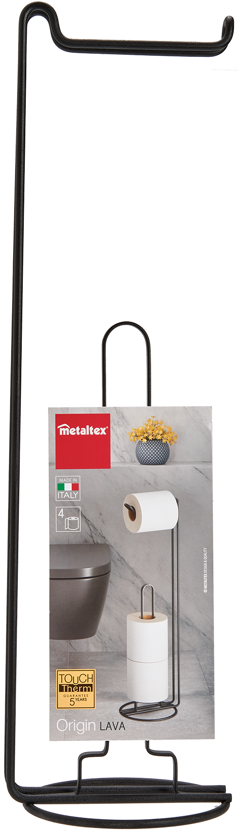 Metaltex Toilet Roll Holder With Dispenser, Carded, 15X58 Cm