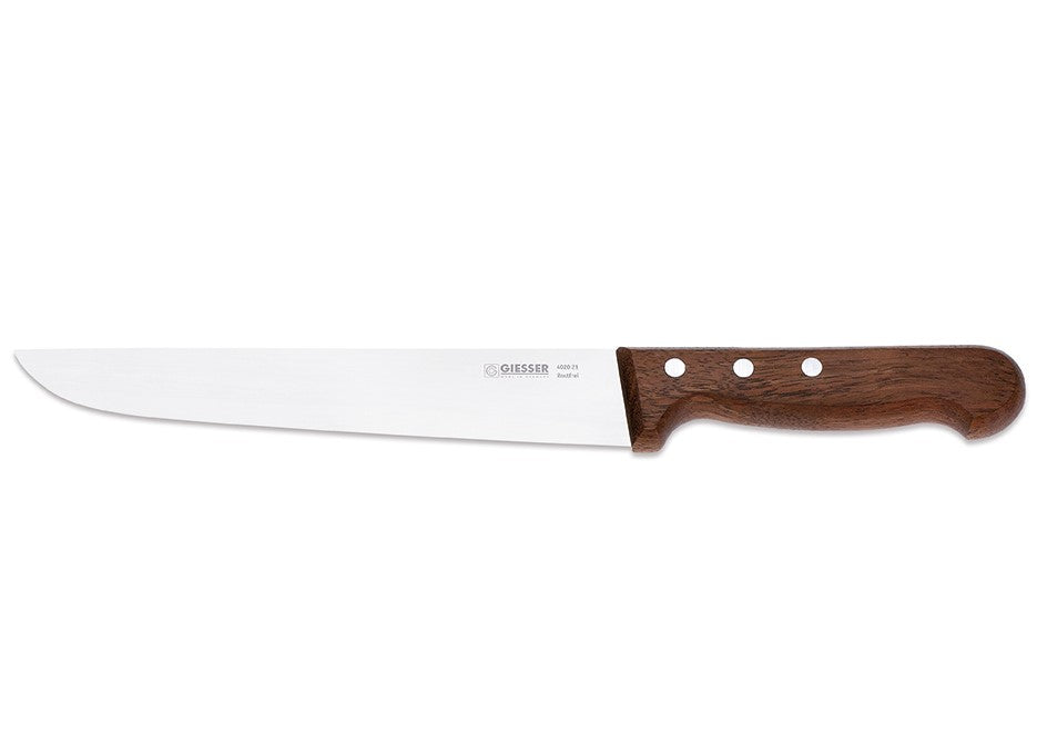 Giesser Butcher Knife, Wood Handle, 21 cm