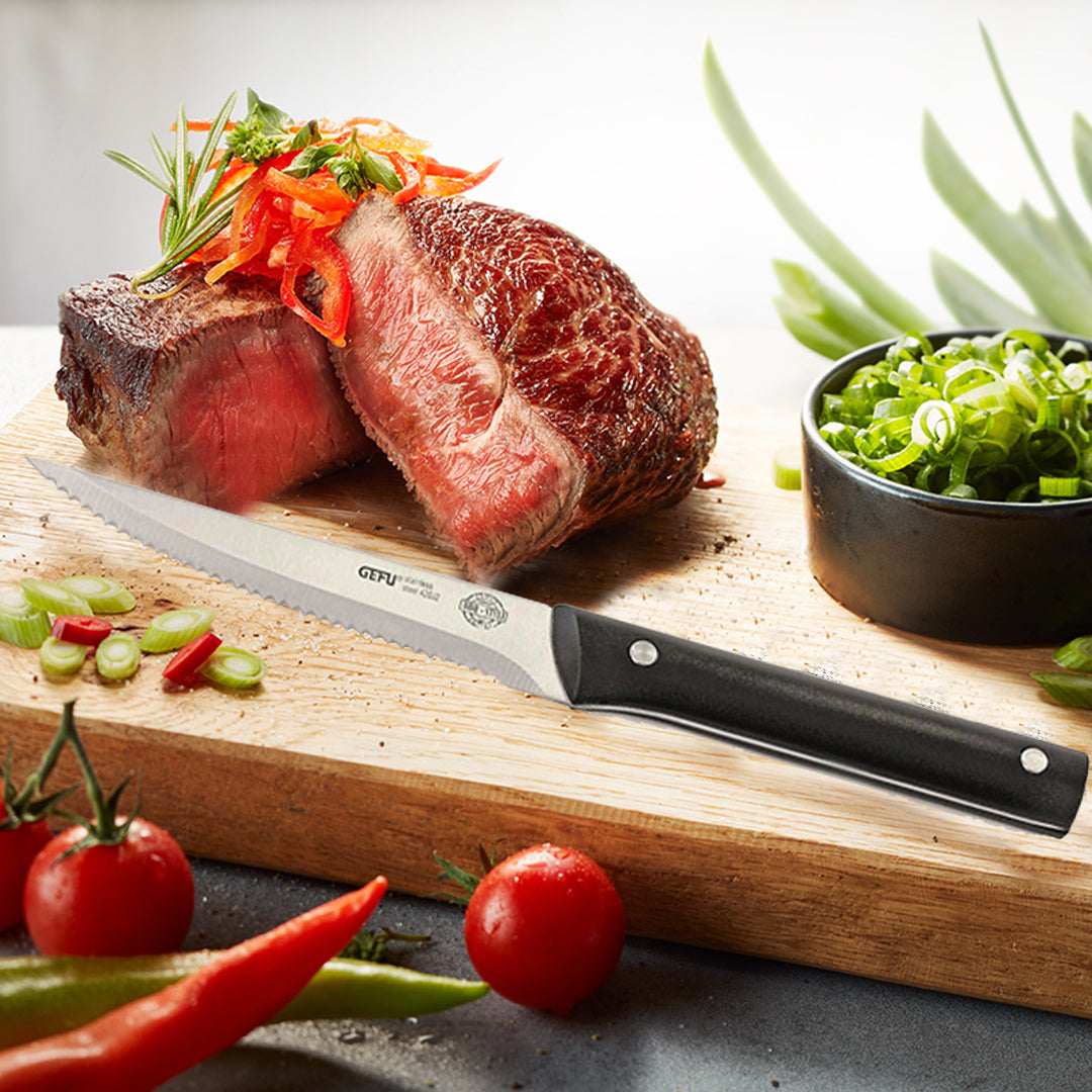 GEFU Steak Knive Set, 4 Pcs - Whole and All