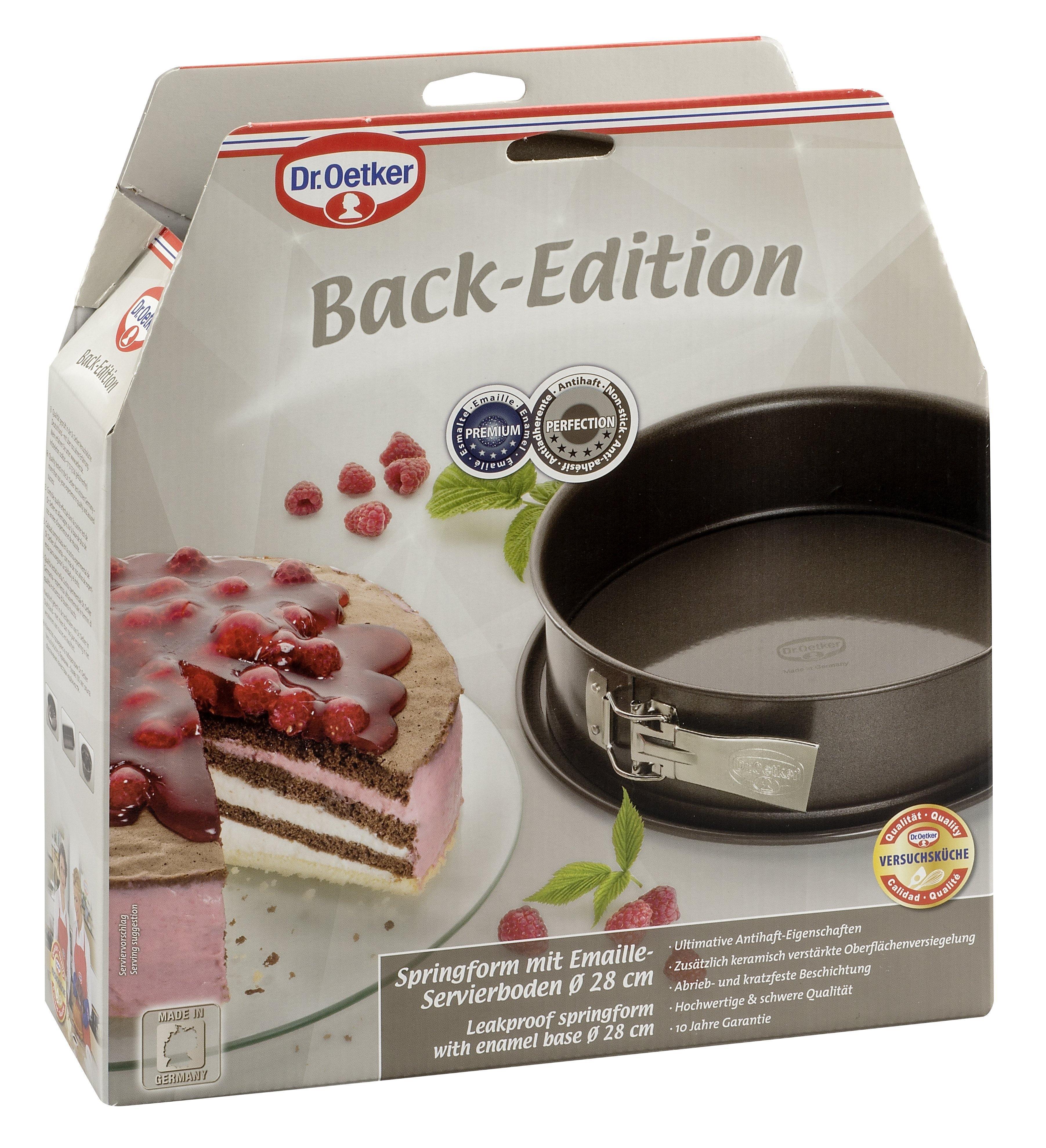 Dr. Oetker "Back-Edition" Springform With Enamel Base And Non-Stick Ring, Brown, 28X8 Cm - Whole and All