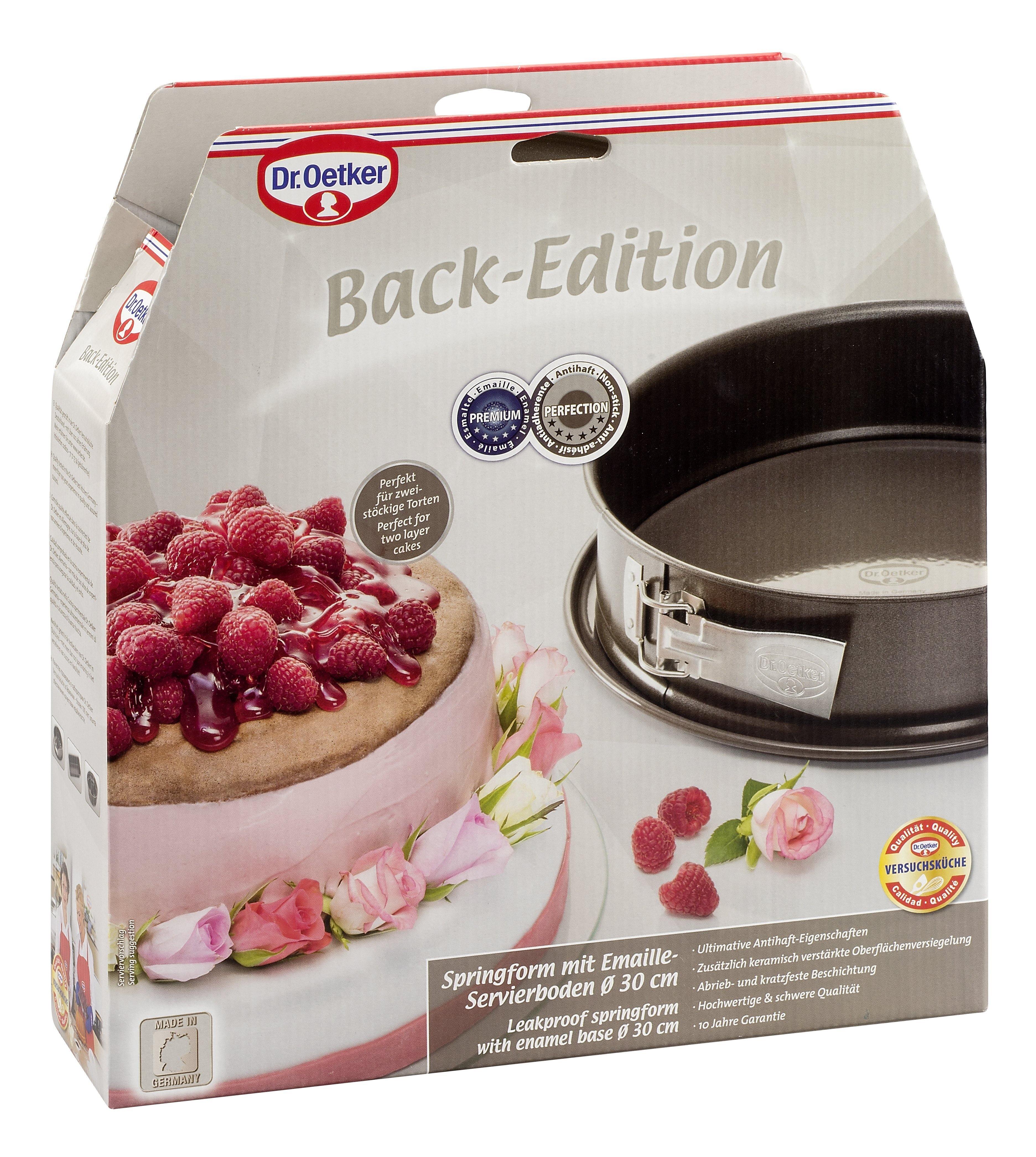 Dr. Oetker "Back-Edition" Springform With Enamel Base And  Non-Stick Ring, Brown, 30X8 Cm - Whole and All