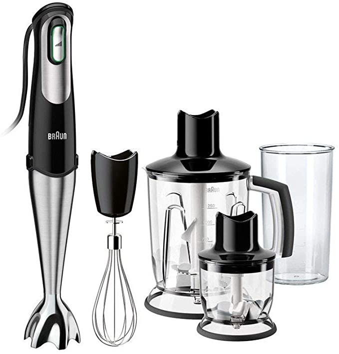 Braun MultiQuick 7 Hand Blender with Chopper & Whisk, 220V, 1000W