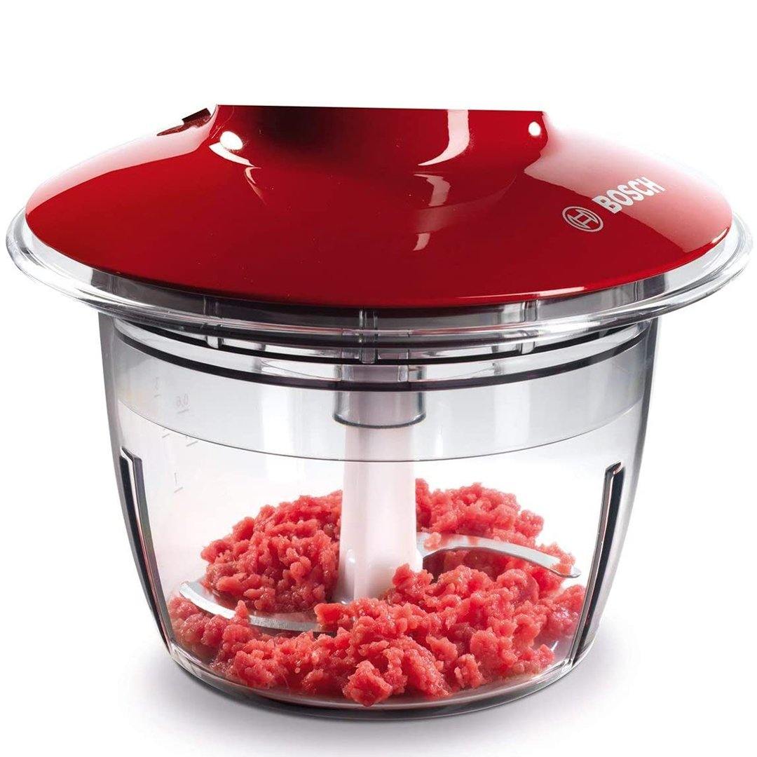 Bosch Food Chopper, 400W, Red/Grey - Whole and All