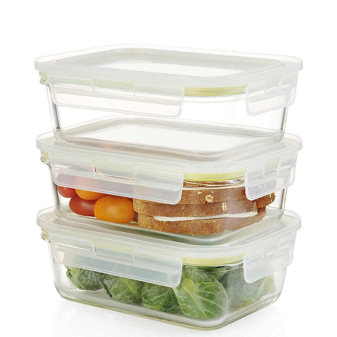 Komax Bioglass Rectangular Food Storage Container, 1.22 L - Whole and All