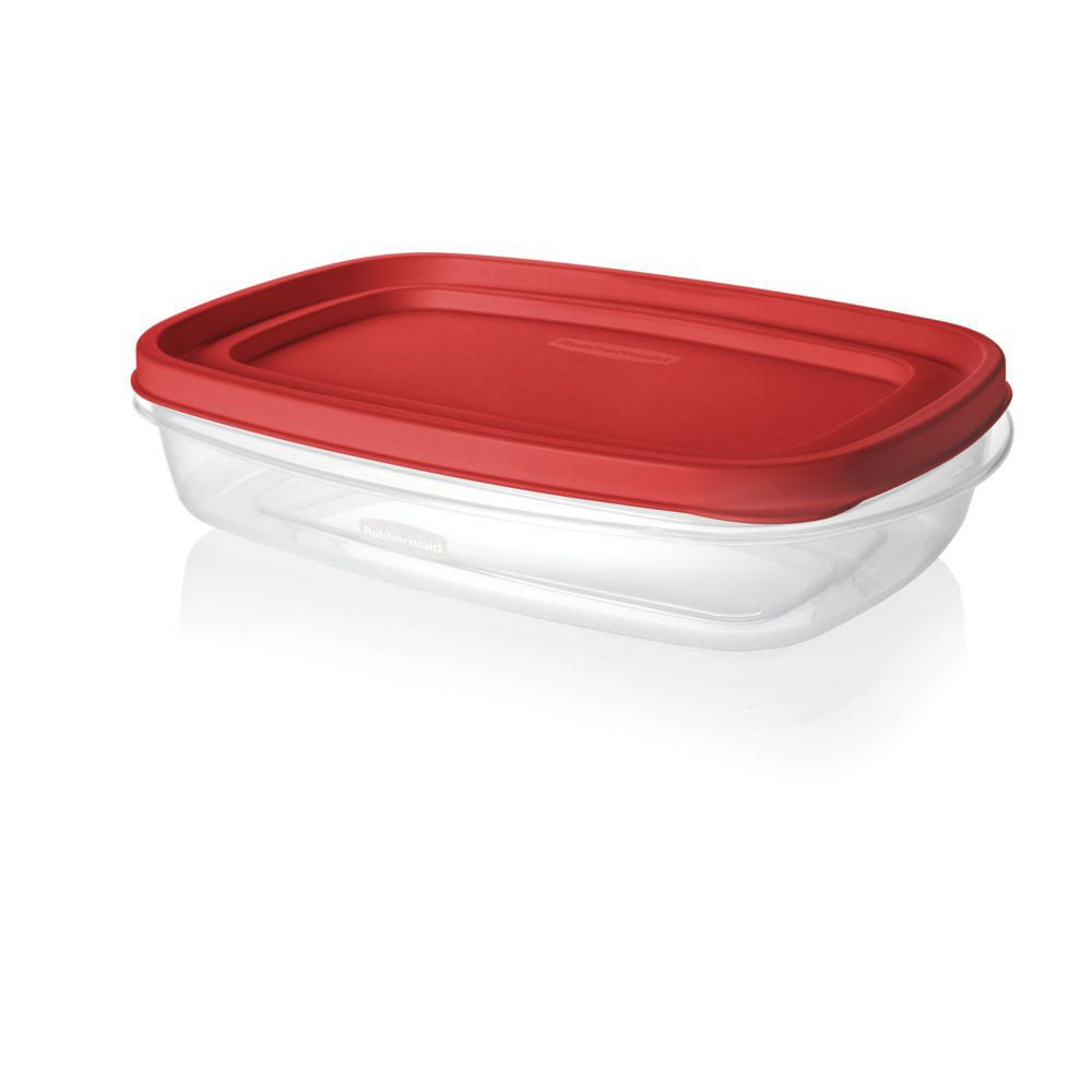 Rubbermaid Home 2039756 Easy Find Lids Durable Food Container Pack Of 3:  Covered Storage Small Up To 1 Liter or 33 Ounces (071691512080-1)