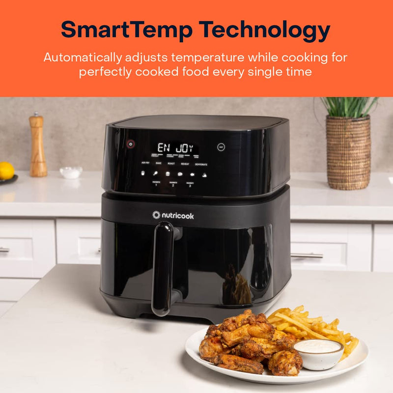 Nutricook Air Fryer 3 Vision, 1700 Watts, Digital Control Panel Displa