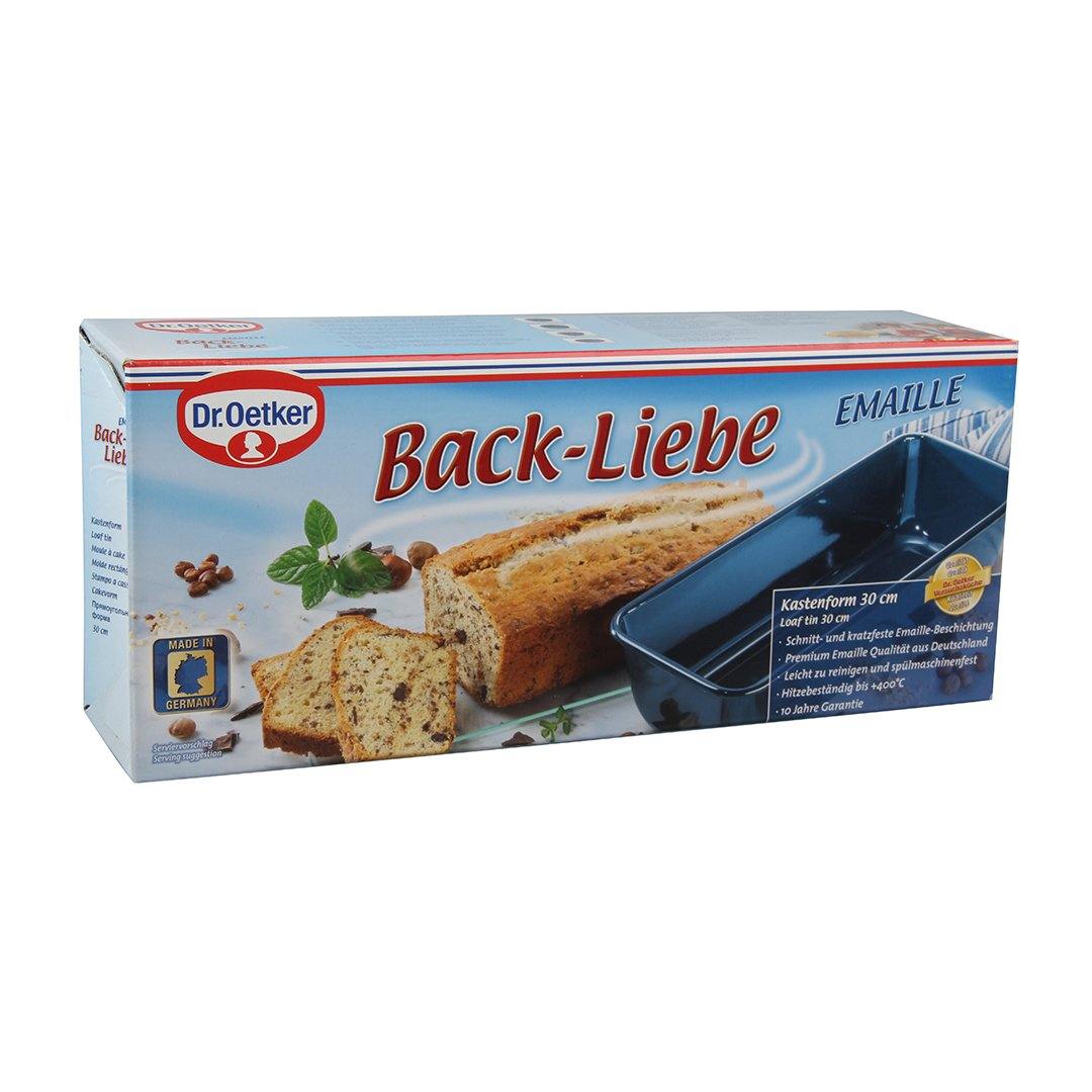 Dr. Oetker "Back-Liebe Emaille" Loaf Tin Enamel, Blue, 30X13X7.5 Cm - Whole and All