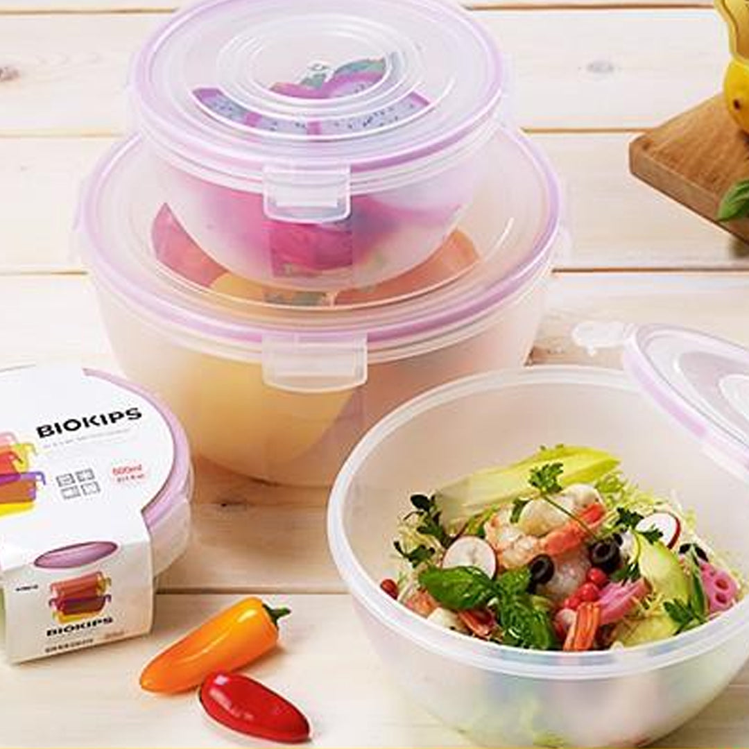 Komax Biokips Round Food Storage Container, 1.5 L - Whole and All