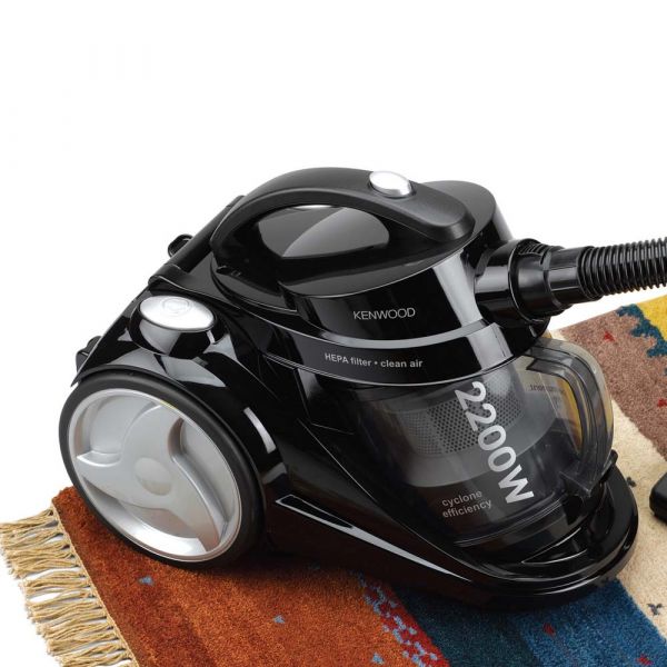 Kenwood Bagless Canister Vacuum Cleaner 2200W 2L Black