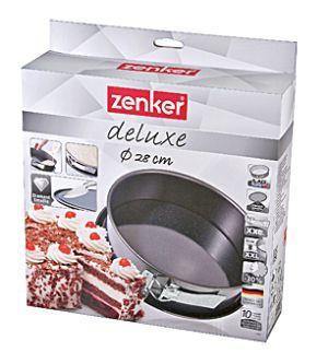 Zenker  Springform "Deluxe" With Flat Base, Black/Metallic, 29.5X8 cm - Whole and All