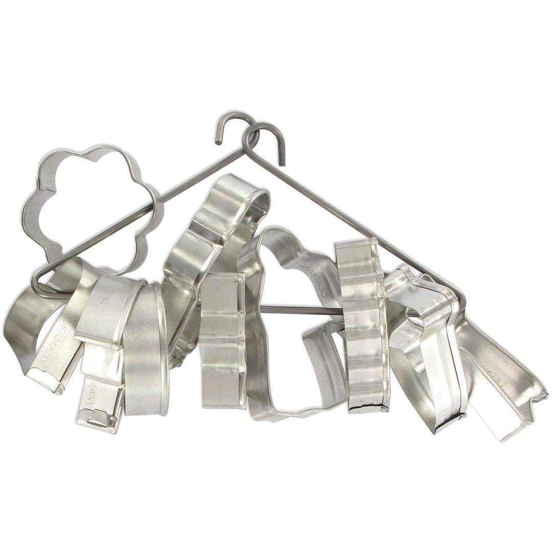 Zenker Cookie Cutter "Patisserie" (Set Of 10), Silver, 3-7X1.7 cm - Whole and All