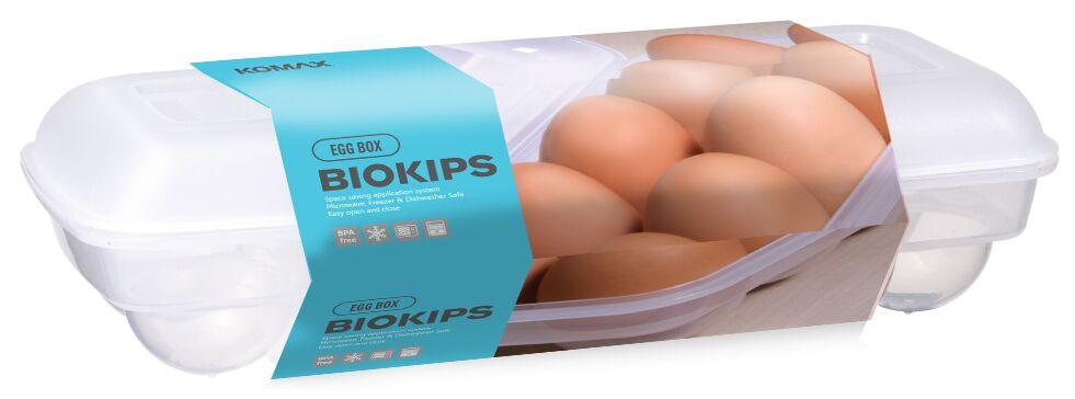 Komax Biokips Dedicated Storage Egg Keeper, Holds 10 Eggs