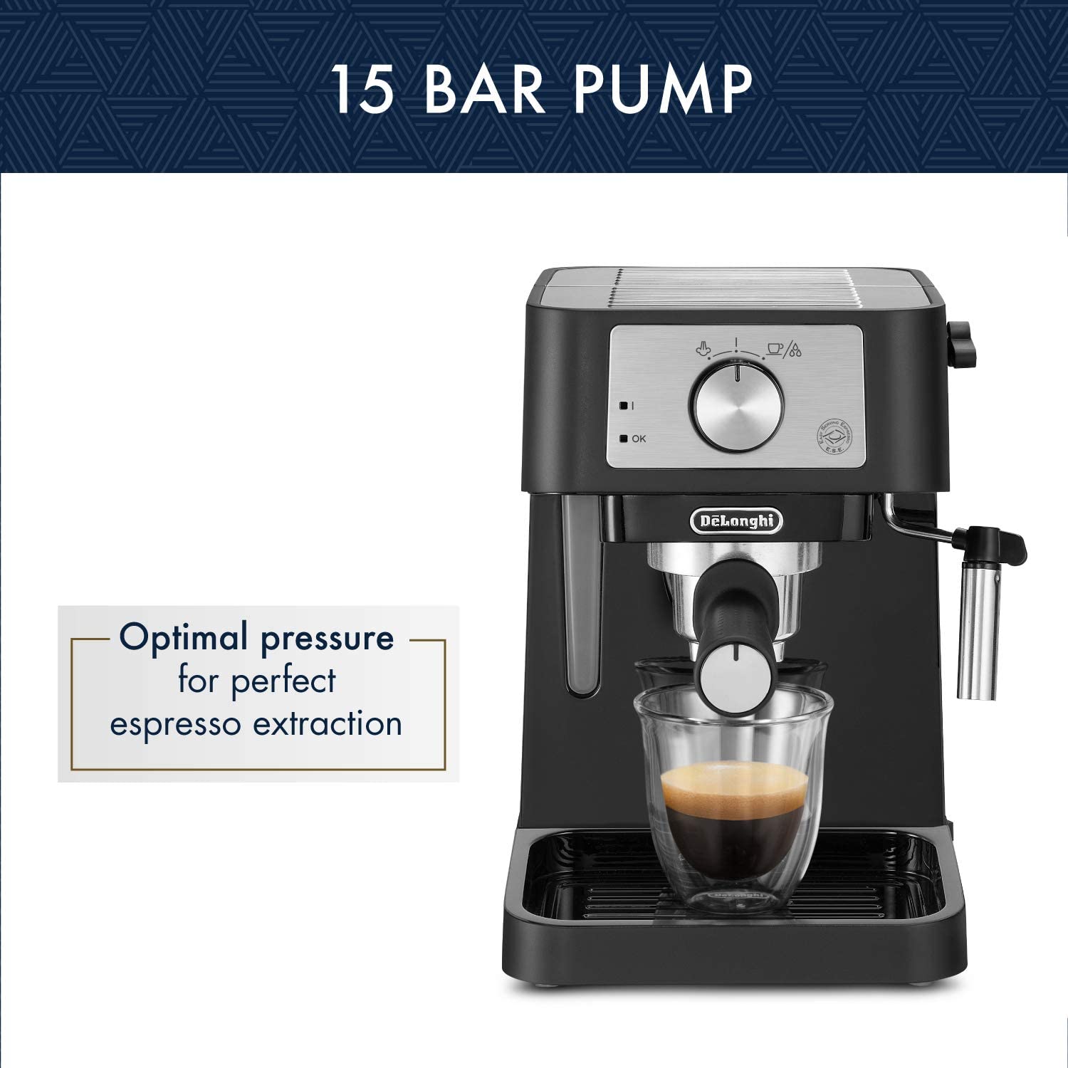Delonghi Espresso Machine 1100W 15 Bar Stilosa | Black