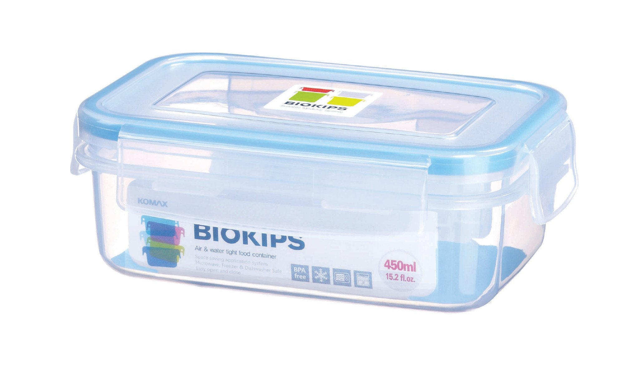Komax Biokips Rectangular Food Storage Container, 450 ml