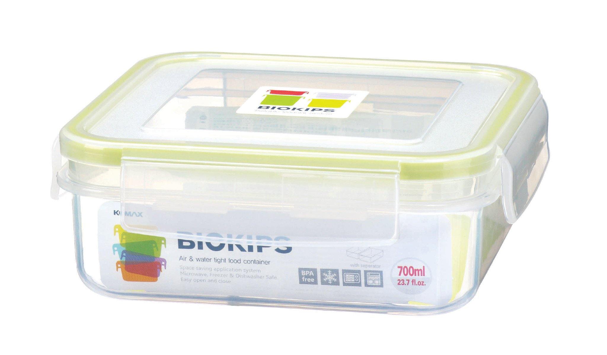 Komax Biokips Square Food Storage Container, 700 ml - Whole and All