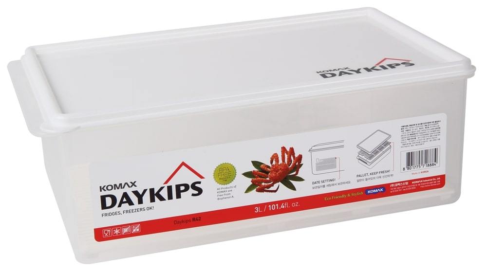 Komax Daykips Rectangular Food Storage Container, 3 L