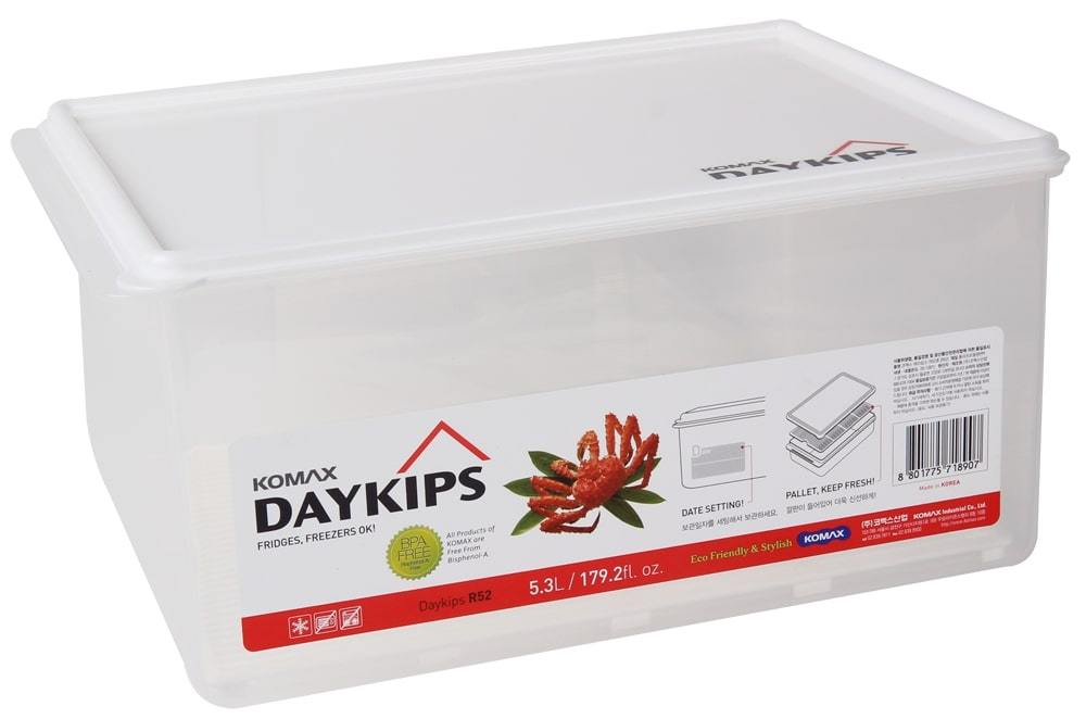 Komax Daykips Rectangular Food Storage Container, 5.3 L