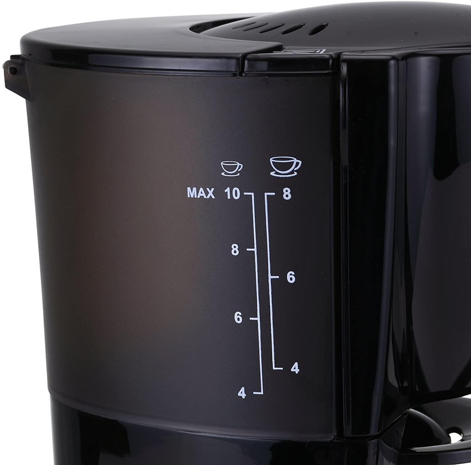 Moulinex Coffee Maker With Glass Jar, 10 Cups, 800W (Black) - Whole and All