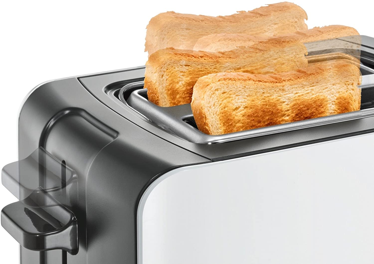 Bosch Toaster, 2 Slices, 1090W (White/Grey)