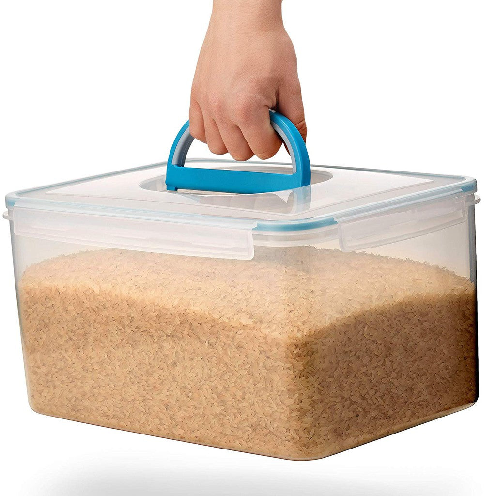 Komax Biokips Rectangular Food Storage Container With One Handle, 11.5 L - Whole and All