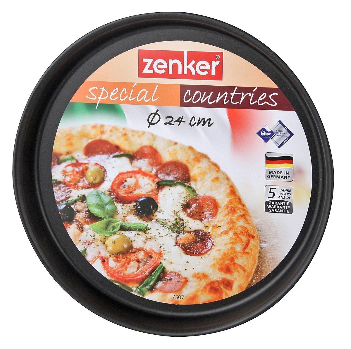 Zenker  "Special Countries" Pizza Tray, Black, 24.5X2.5 cm - Whole and All