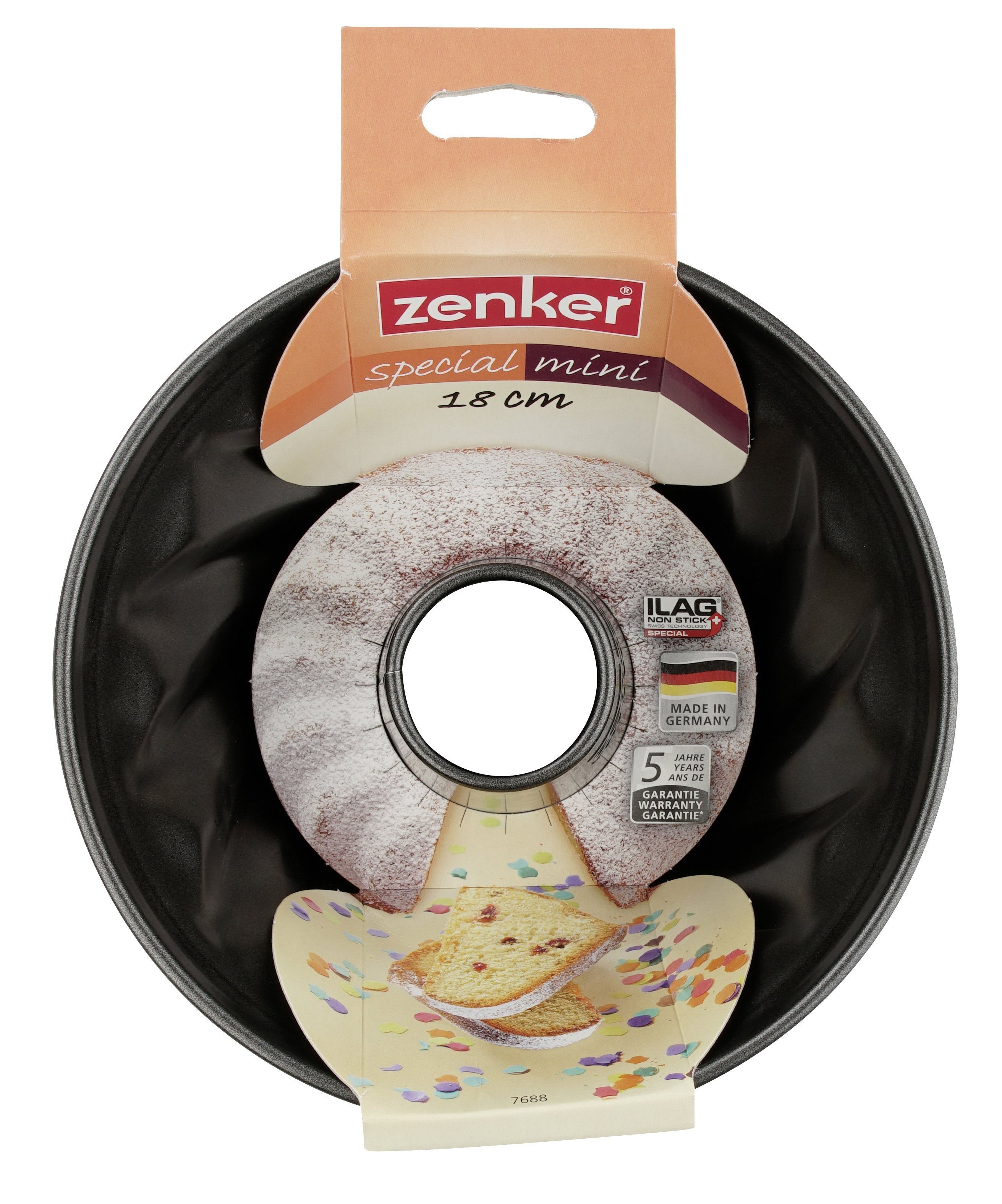 Zenker "Special Mini" Mini-Ring-Cake-Tin, Black, 18.5X11.5 Cm - Whole and All