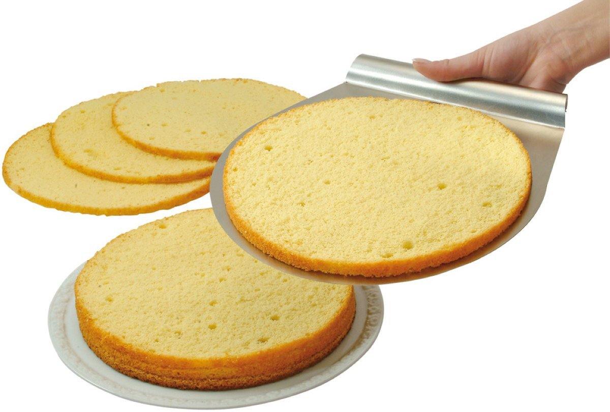 Zenker  "Patisserie" Stainless Steel Layer Cake Slicing Kit With 12" Serrated Knife, 3-Piece - Whole and All