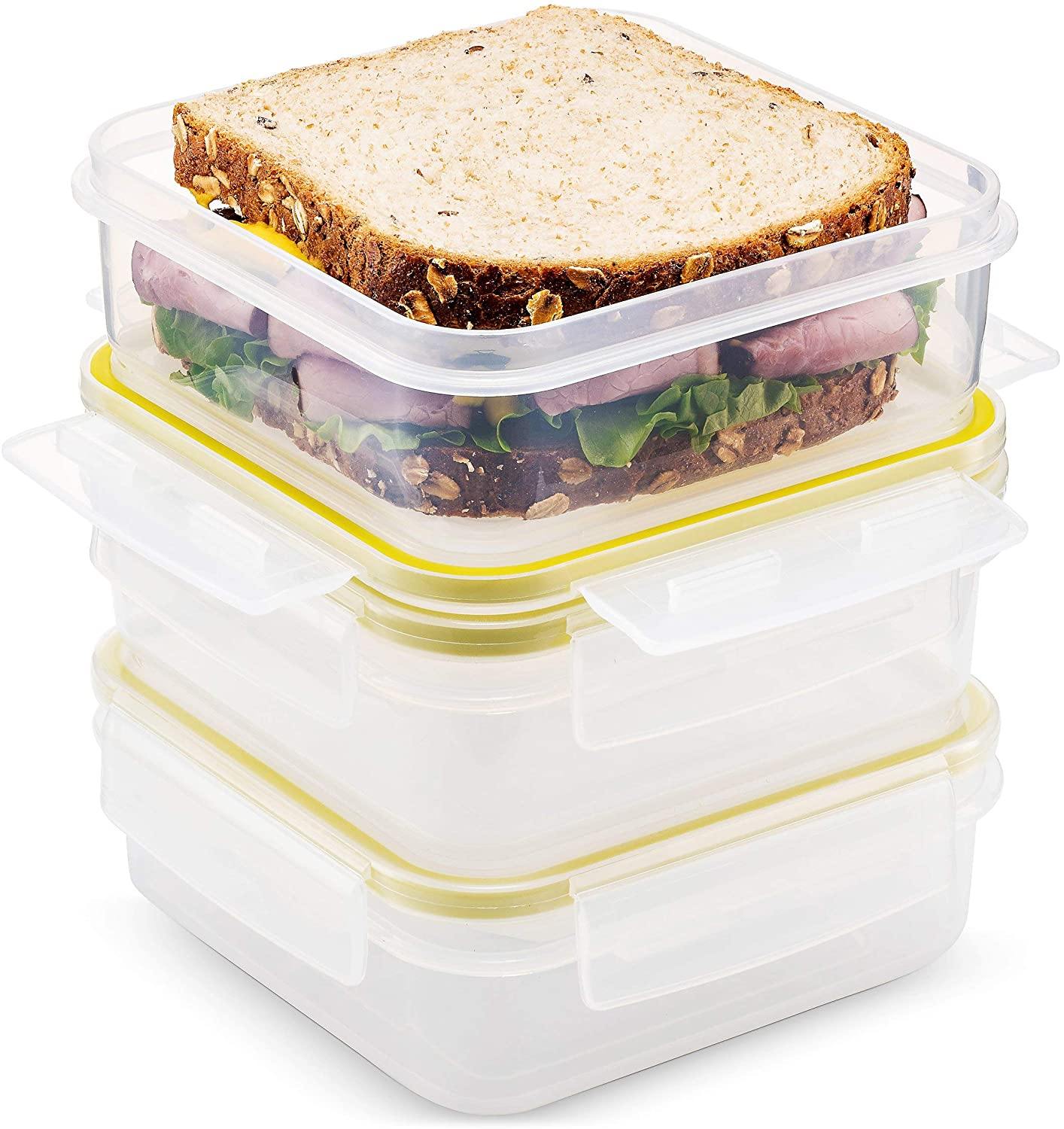 Komax Biokips Square Food Storage Container, 700 ml - Whole and All