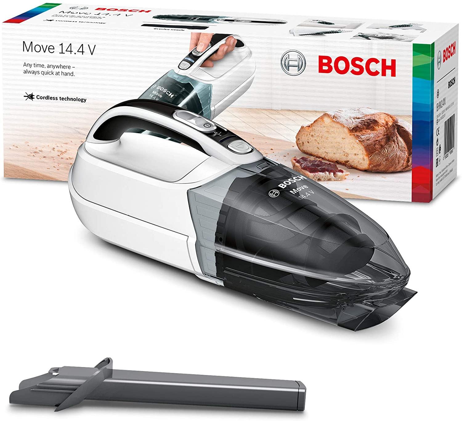 Bosch Rechargeable Vacuum Cleaner Move, 14.4V (White) - Whole and All