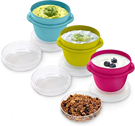 Rubbermaid Takealongs Medium Twist Seal With Insert Tray Food Storage Container, 473 ml (2 Pack) - Whole and All