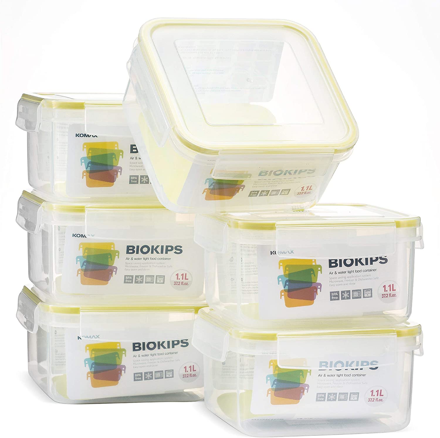 Komax Biokips Square Food Storage Container, 1.1 L - Whole and All