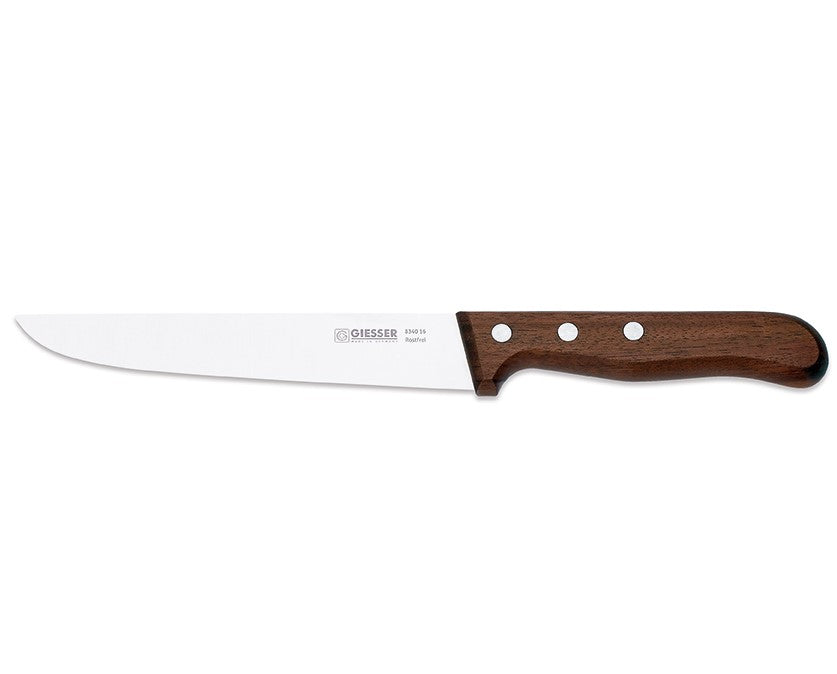 Giesser Kitchen Knife, Wood Handle, 16 cm