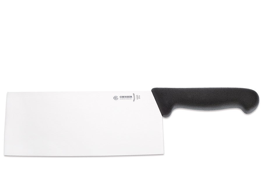 Giesser Chinese Style Cleaver, Black Handle, 21 cm