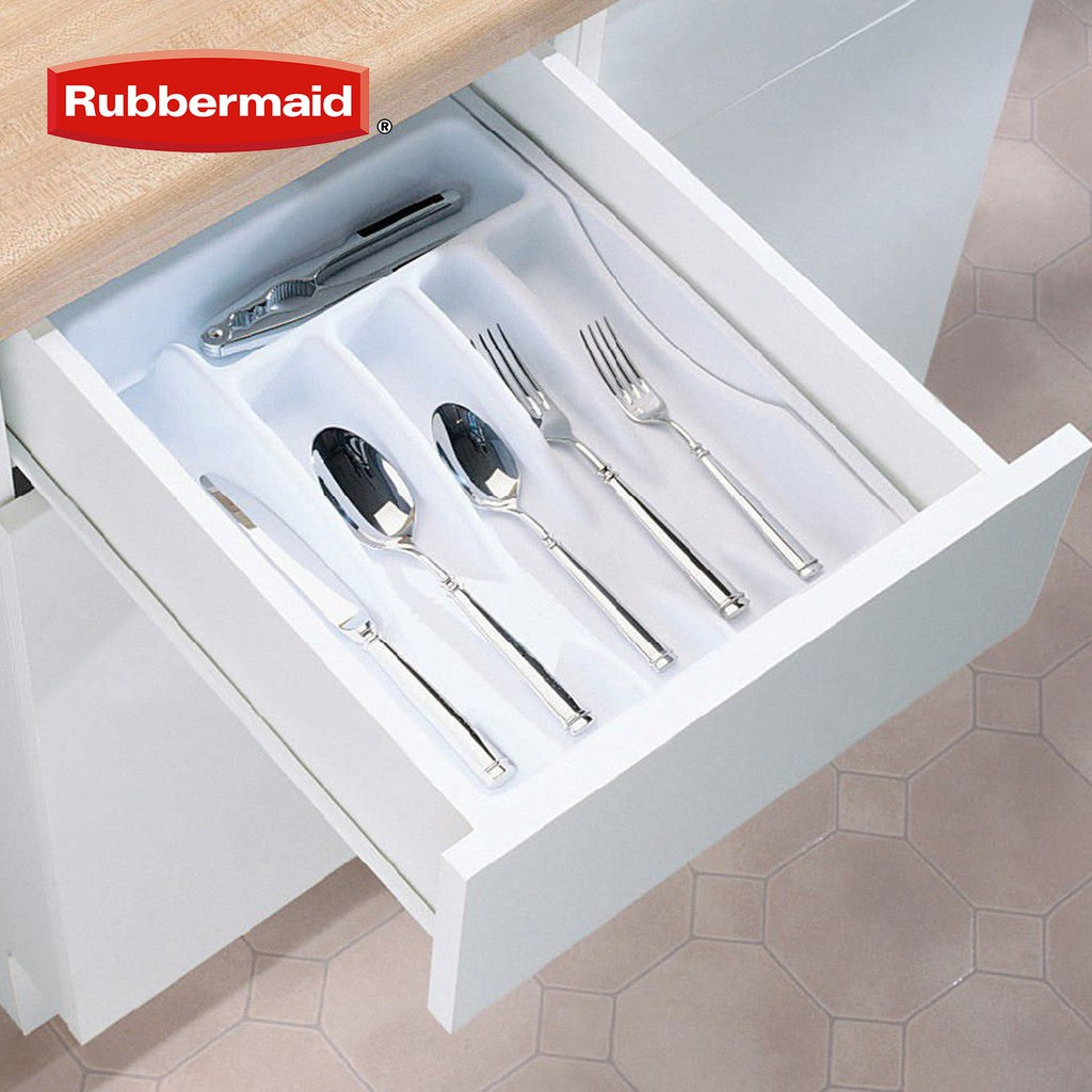 Rubbermaid Large Cutlery Tray, White - Whole and All