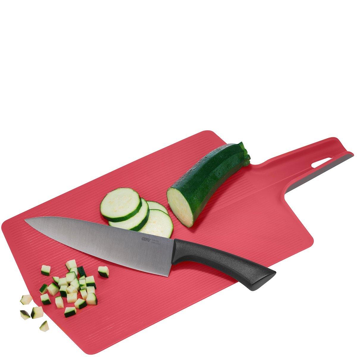 GEFU Folding Chopping Board Lavos, Raspberry Red - Whole and All