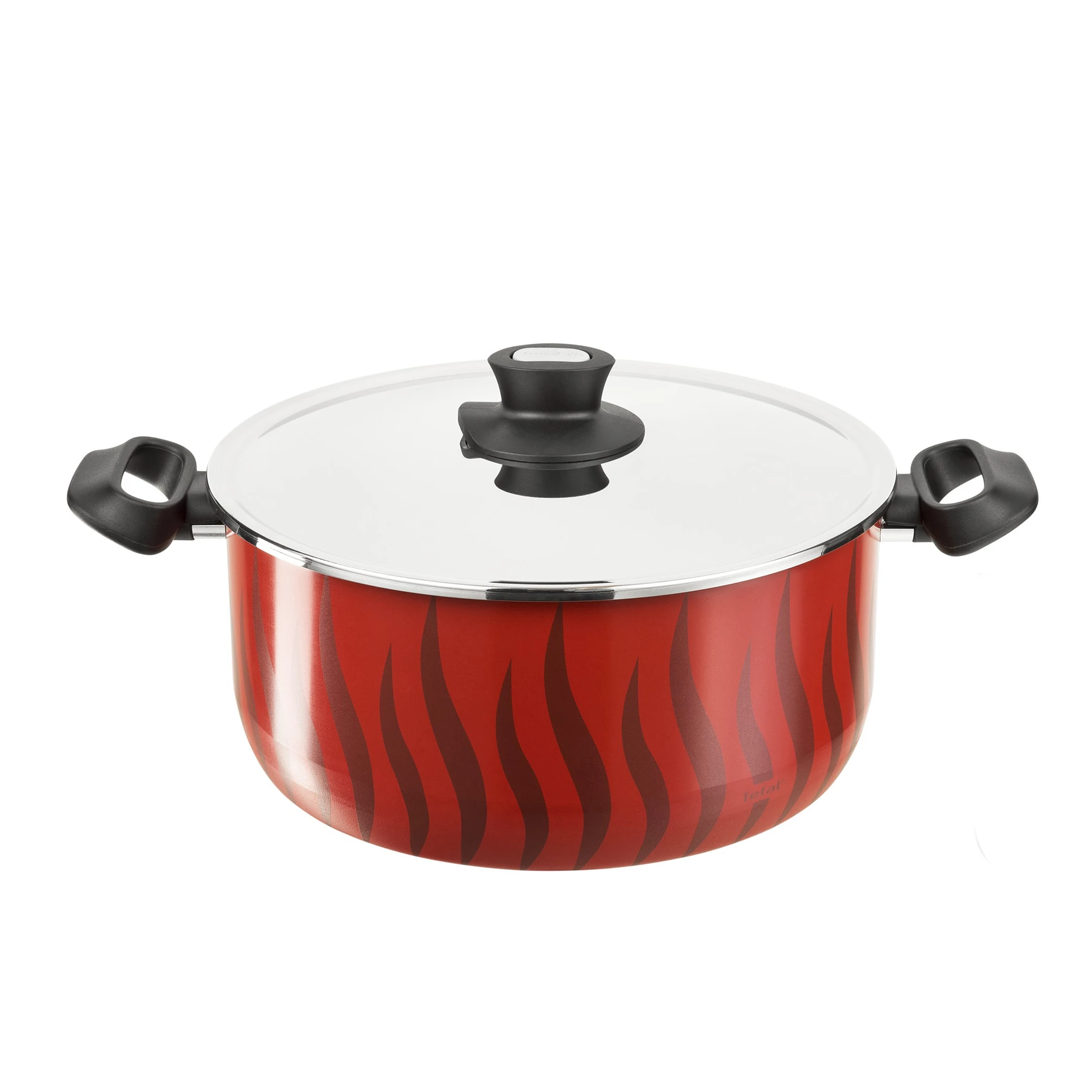 Tefal Dutch Oven 28+Lid S/S-New Tempo Flame - Whole and All