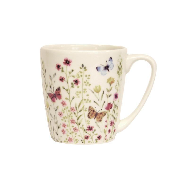 Churchill Aquarelle Acorn Mug Butterfly Watch, 300 ml - Whole and All