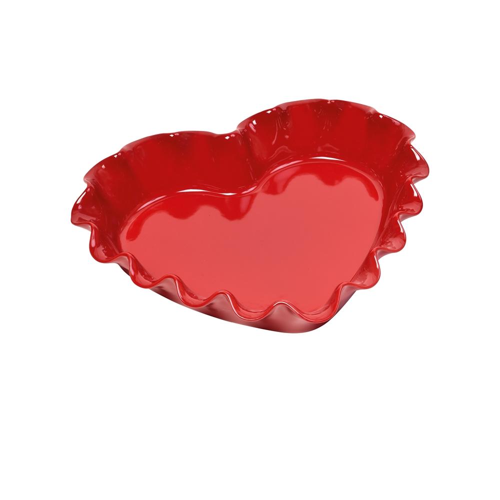 Emile Henry Ruffled Heart Dish - Whole and All