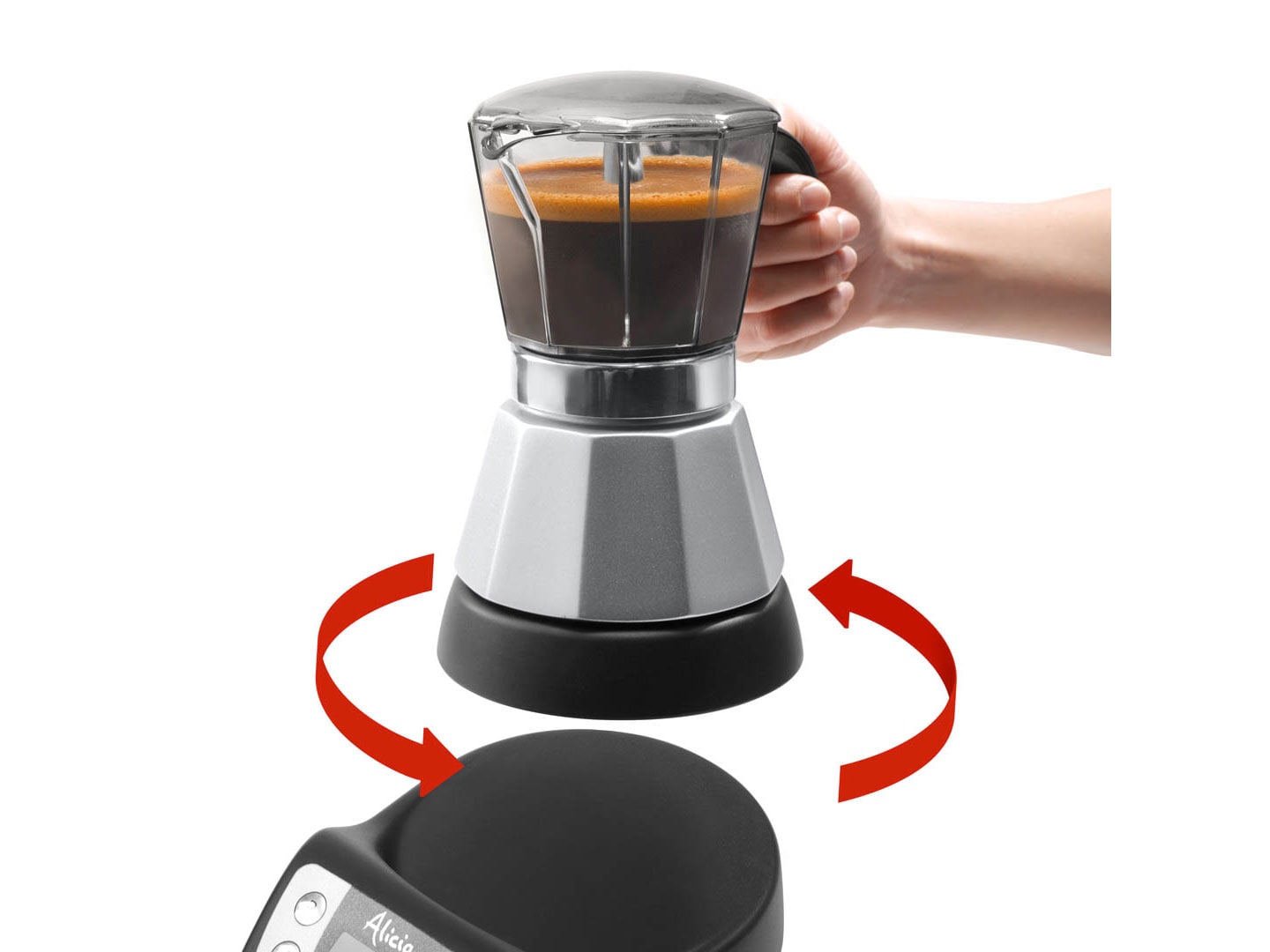 Delonghi Alicia Electric Moka Pot