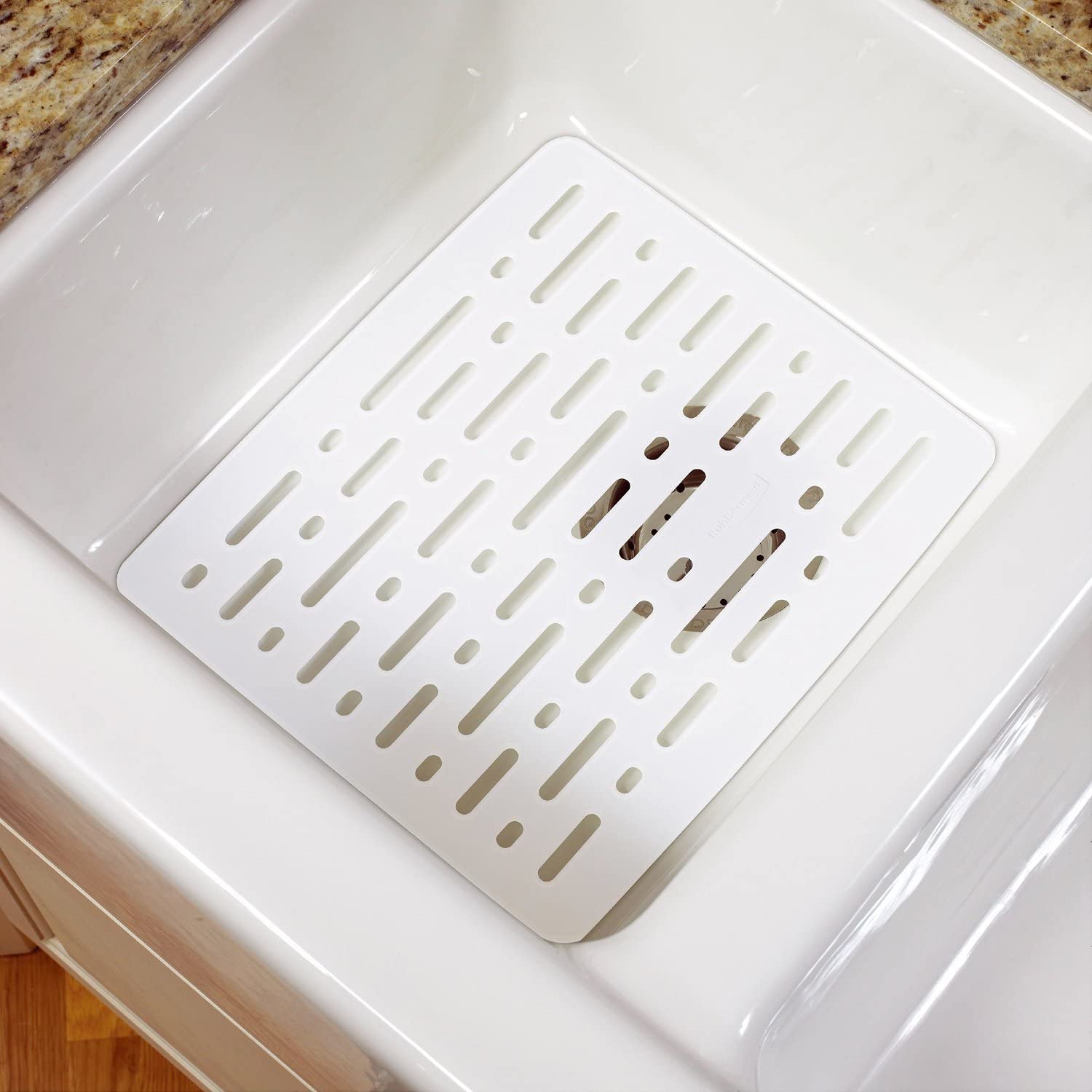 Rubbermaid Small Sink Mat, White - Whole and All