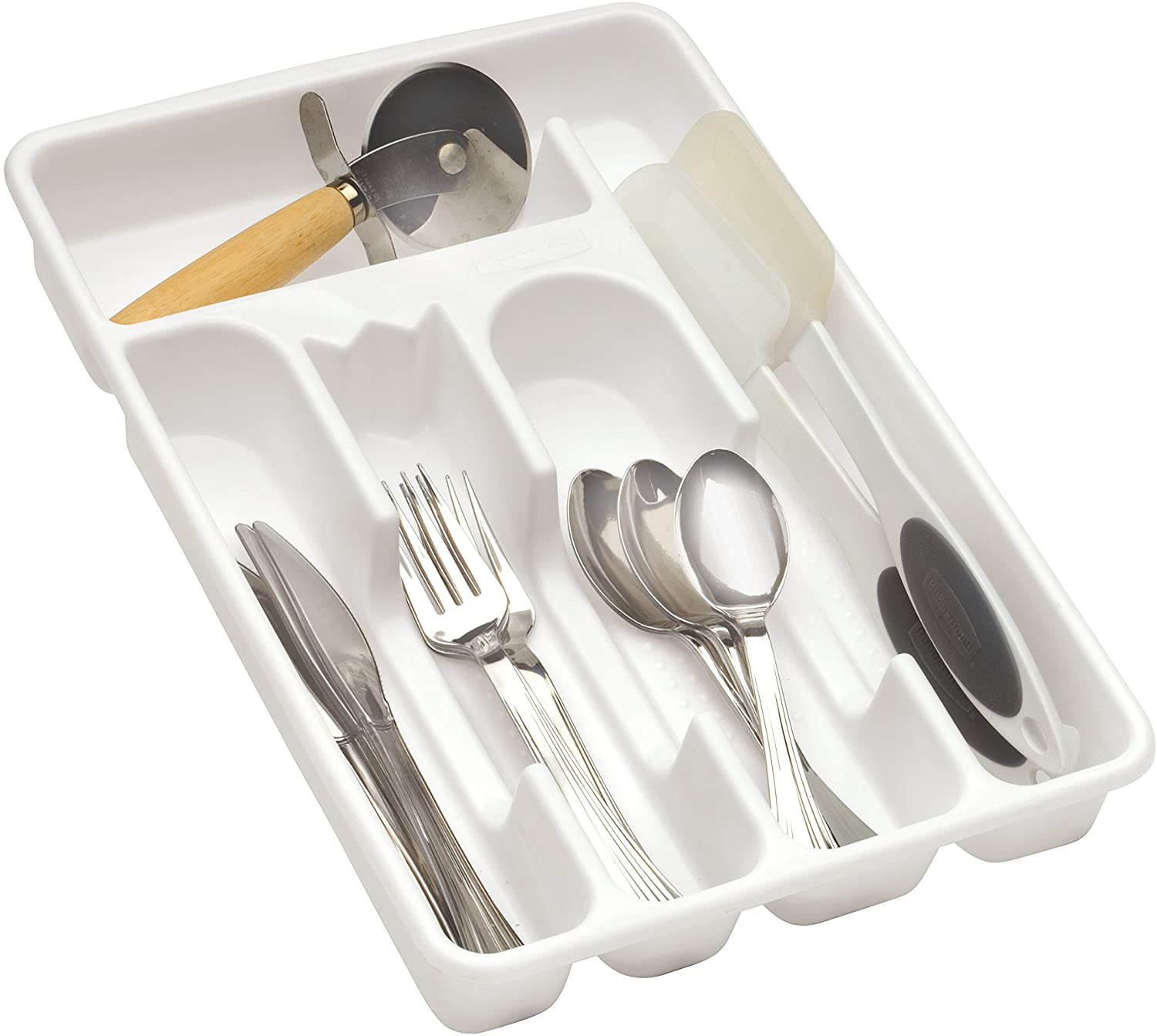 Rubbermaid Small Cutlery Tray, White - Whole and All