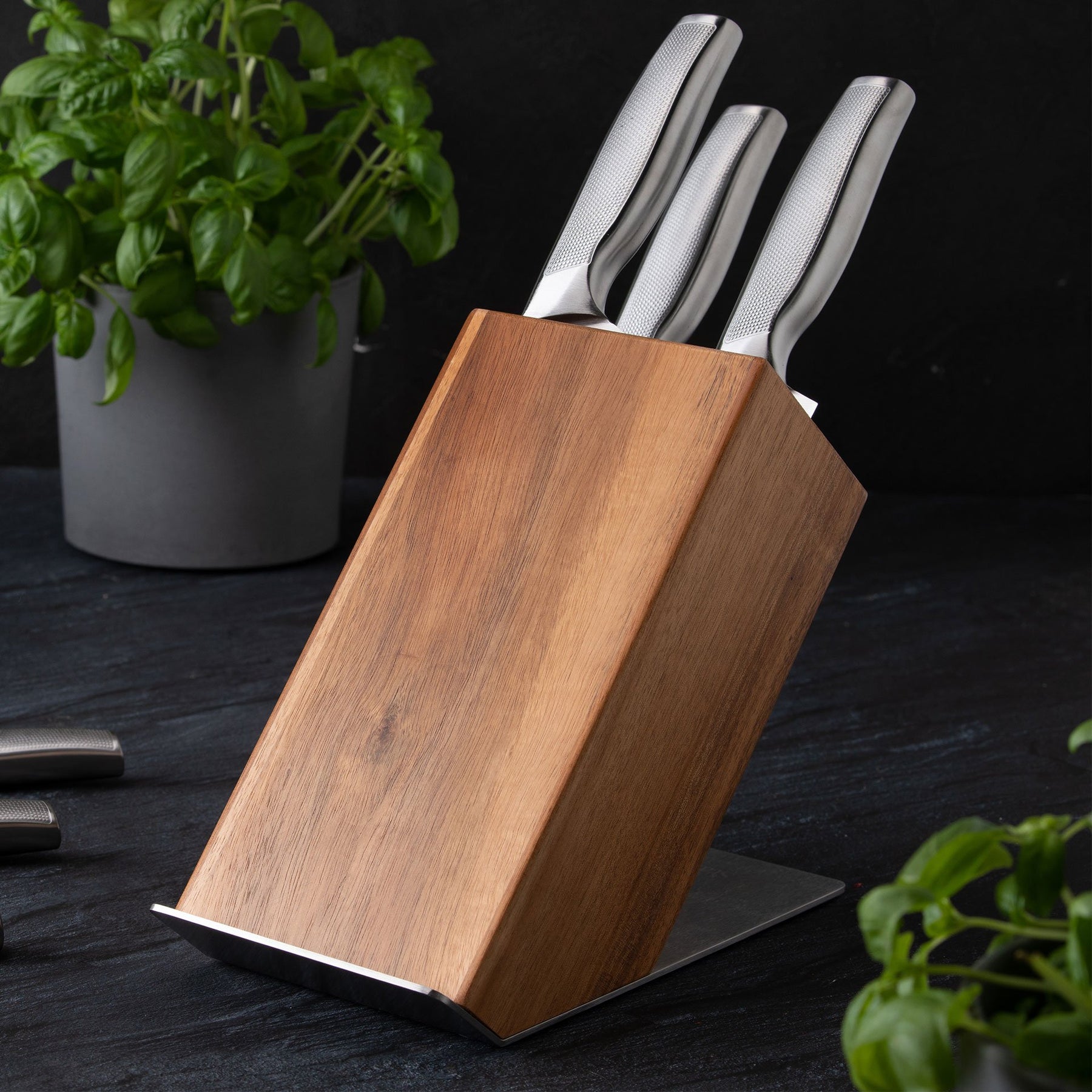 Stanley Rogers Knife Block With Tablet Holder