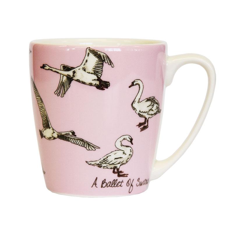Churchill The In Crowd Acorn Mug Swans, 300 ml - Whole and All