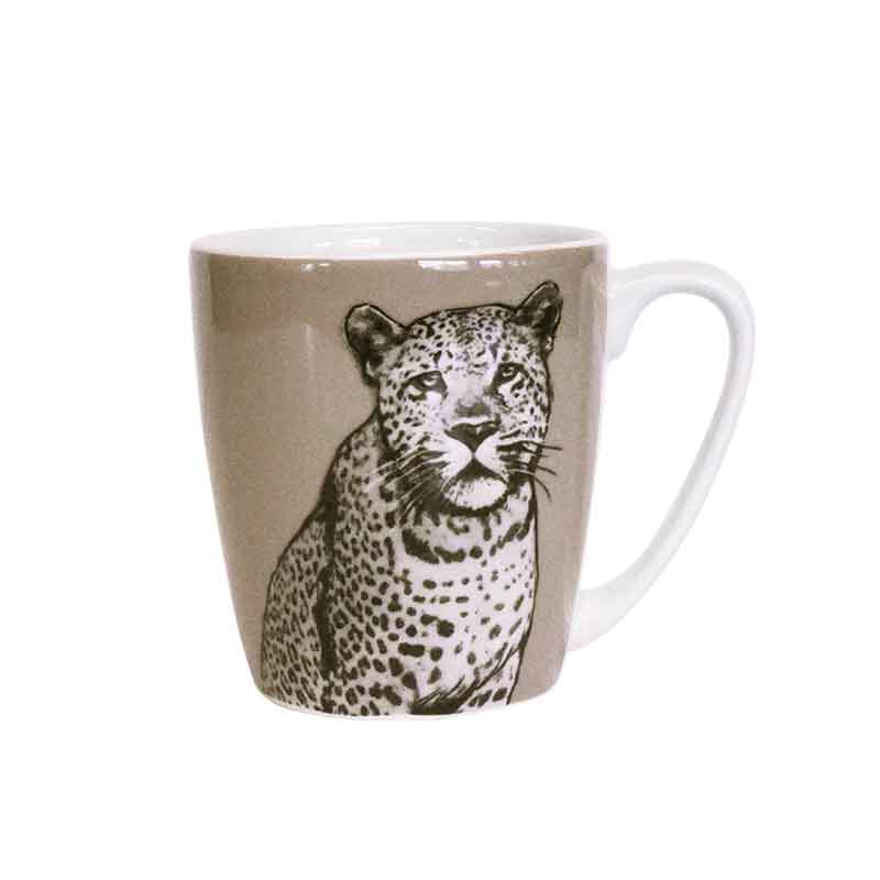 Churchill Couture Kingdom Acorn Leopard Mug, 300 ml - Whole and All