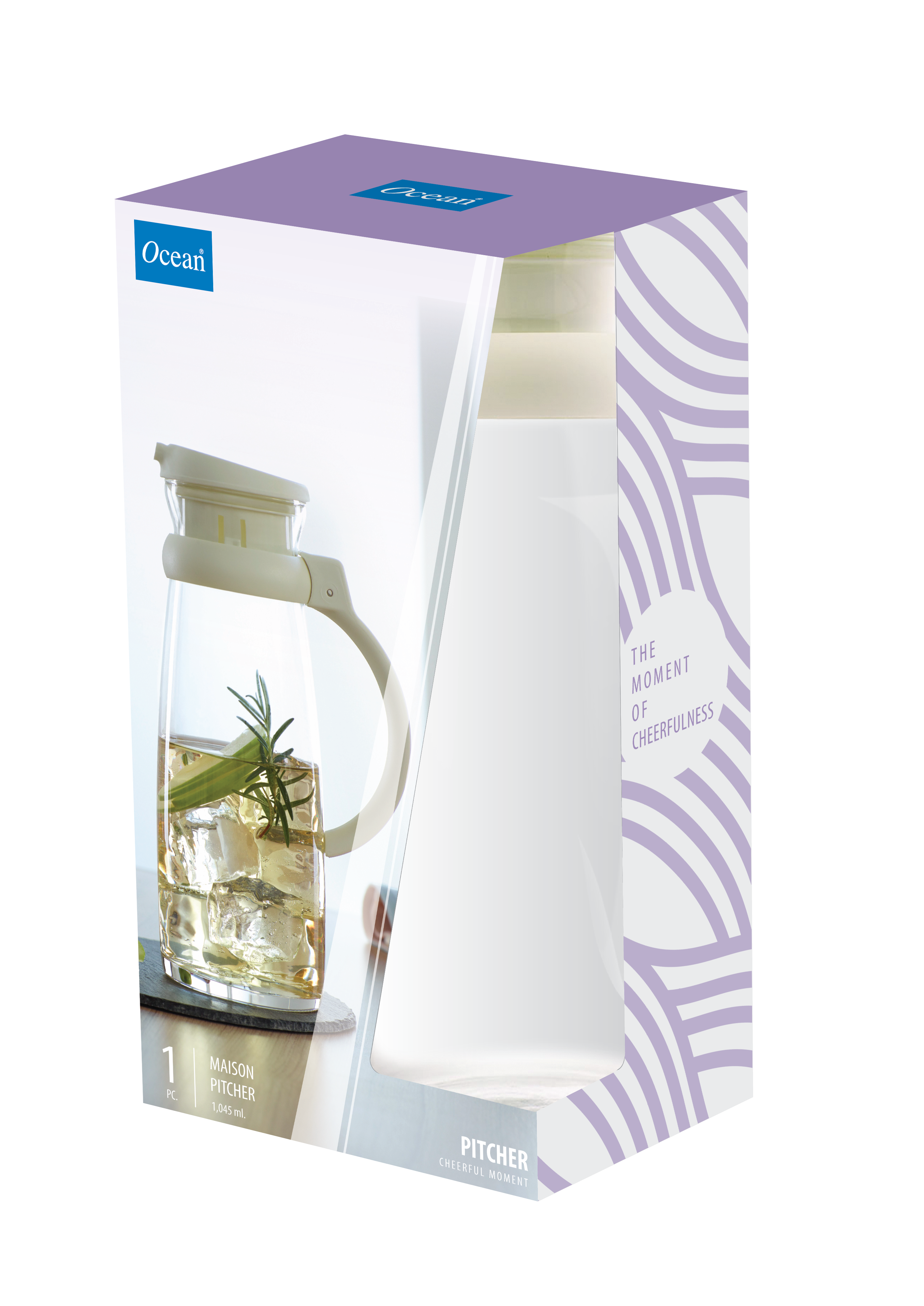 Ocean Maison Pitcher White, 1045 ml - Whole and All