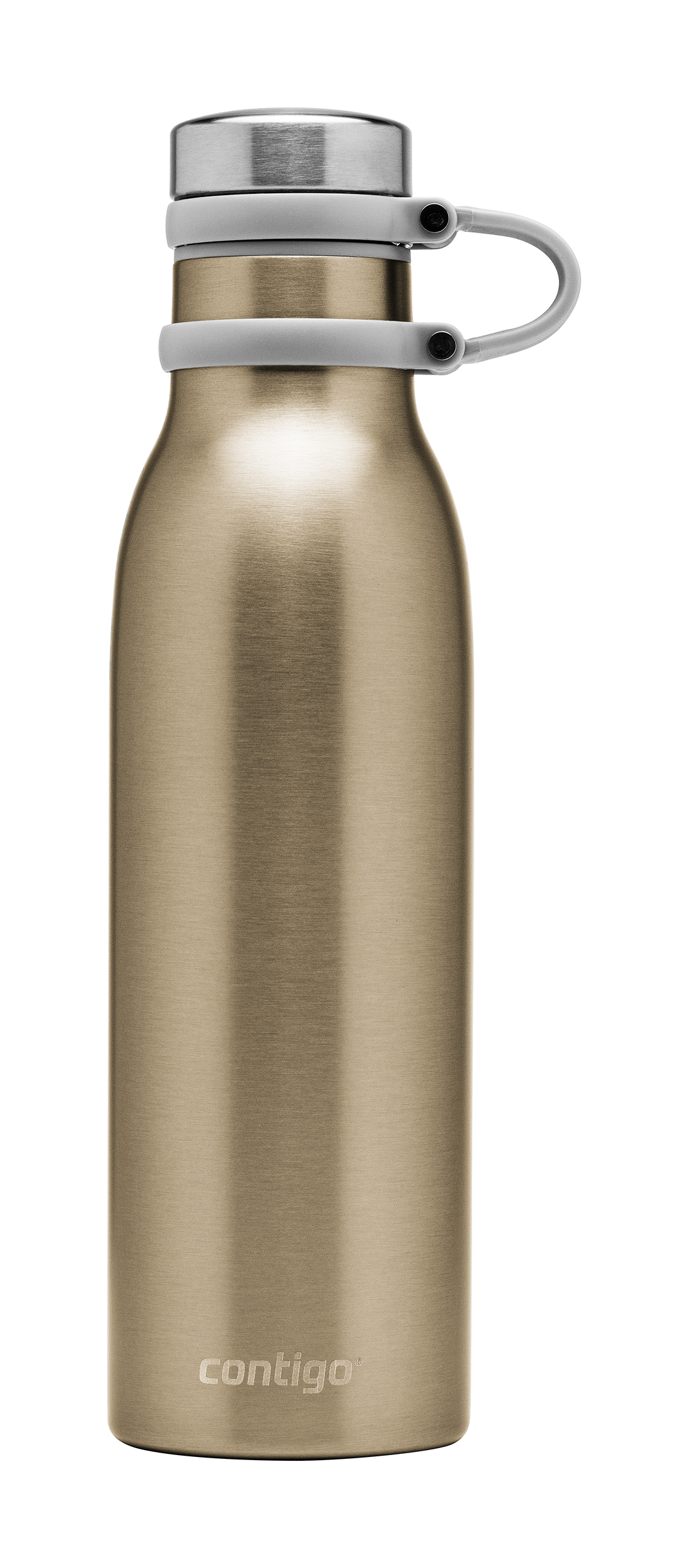 Contigo 49 Water Bottle Ashland Chill Silver - Thermal Water Bottle, 590 ml
