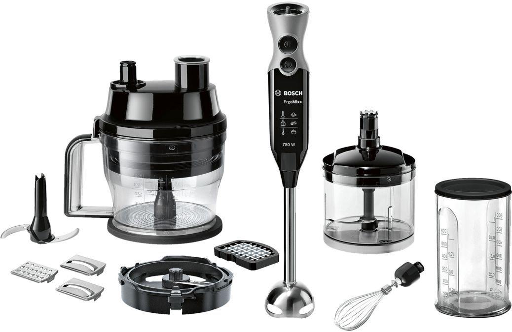 Bosch Hand Blender Set 750W Black-Grey - Whole and All