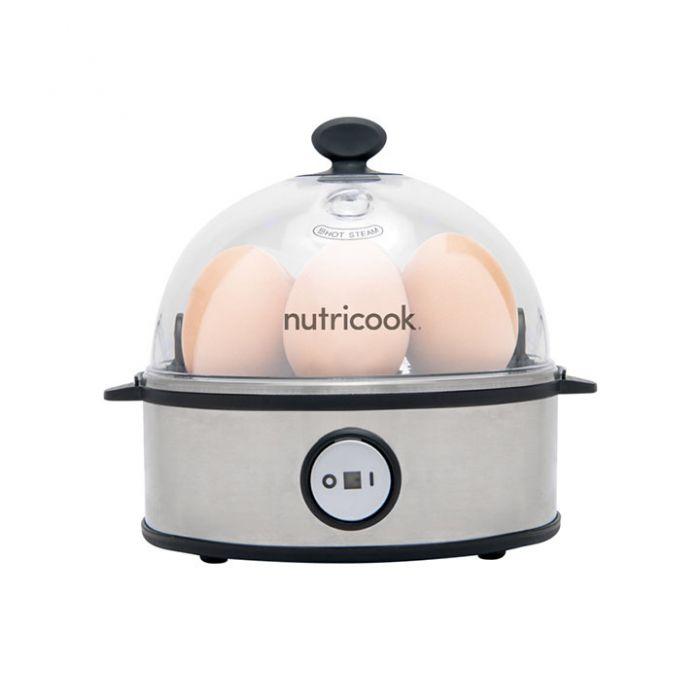 Nutricook Rapid Egg Cooker, Auto-Shut Off, 360 Watts, Silver