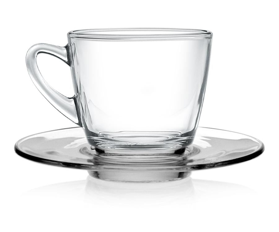 Ocean Kenya Cappuccino Cup, 245 ml With Saucer (Set of 6 Pcs) - Whole and All